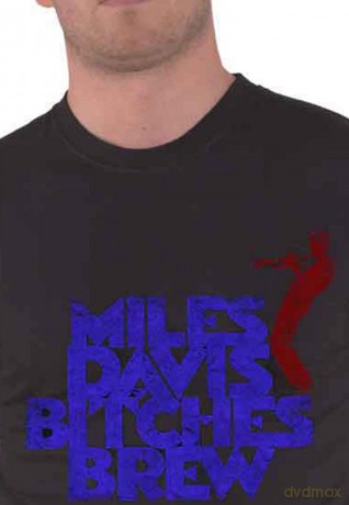 Miles Davis: Unisex T-Shirt: Bitches Brew Vintage (Black) (Large)