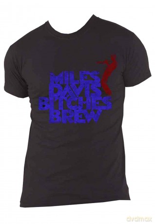 Miles Davis: Unisex T-Shirt: Bitches Brew Vintage (Black) (Medium)