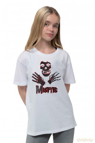 Misfits: Kids T-Shirt: Hands (White) (7-8 Years)