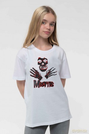 Misfits: Kids T-Shirt: Hands (White) (9-10 Years)