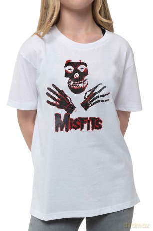 Misfits: Kids T-Shirt: Hands (White) (9-10 Years)