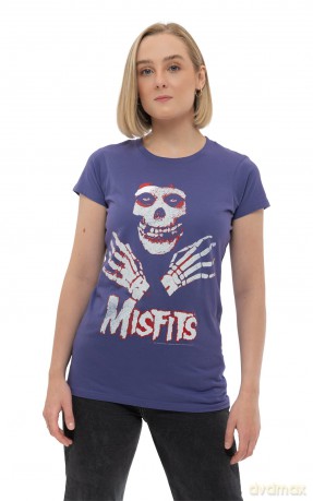 Misfits: Ladies T-Shirt: Hands (Purple) (Medium)