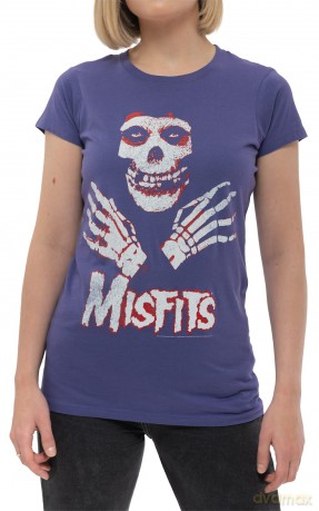 Misfits: Ladies T-Shirt: Hands (Purple) (Medium)