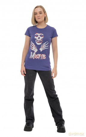 Misfits: Ladies T-Shirt: Hands (Purple) (Medium)