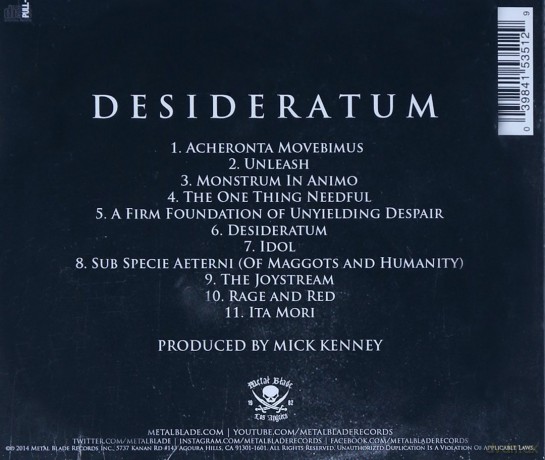 Anaal Nathrakh: Desideratum [CD]