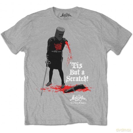 Monty Python: Unisex T-Shirt: Tis But A Scratch (Grey) (XX-Small)