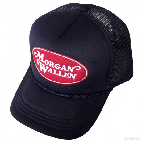 Morgan Wallen: Unisex Mesh Back Cap: Oval Logo (Navy Blue)