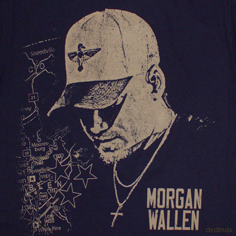 Morgan Wallen: Unisex T-Shirt: Cap (Navy Blue) (Large)