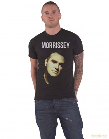 Morrissey: Unisex T-Shirt: Face Photo (Black) (X-Large)