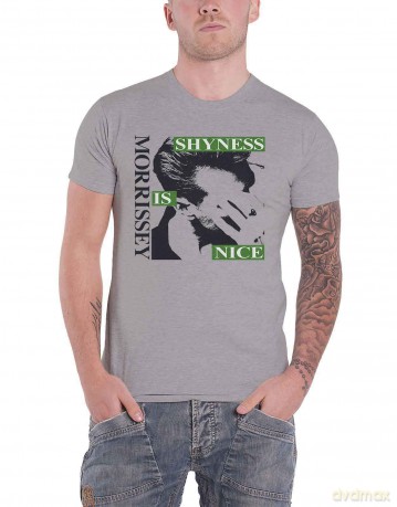 Morrissey: Unisex T-Shirt: Shyness Is Nice (Grey) (XX-Large)