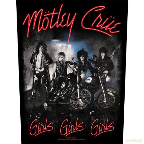 Motley Crue: Back Patch: Girls, Girls, Girls