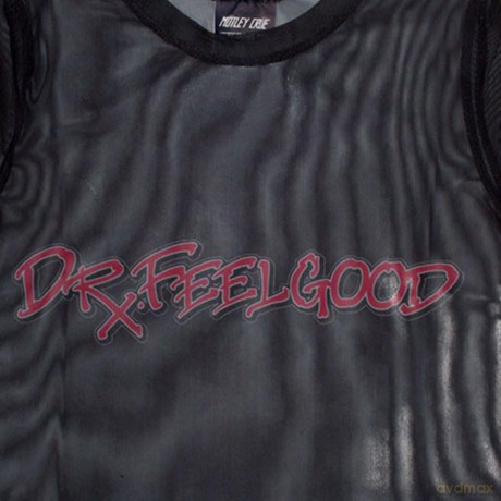 Motley Crue: Ladies Crop Top: Dr Feelgood (Black) (Mesh) (X-Small)