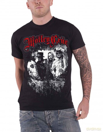 Motley Crue: Men's Tee: Greatest Hits Band Shot (Large)
