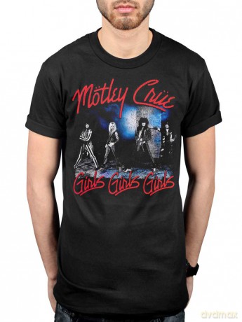 Motley Crue: Men's Tee: Smokey Street (Large)