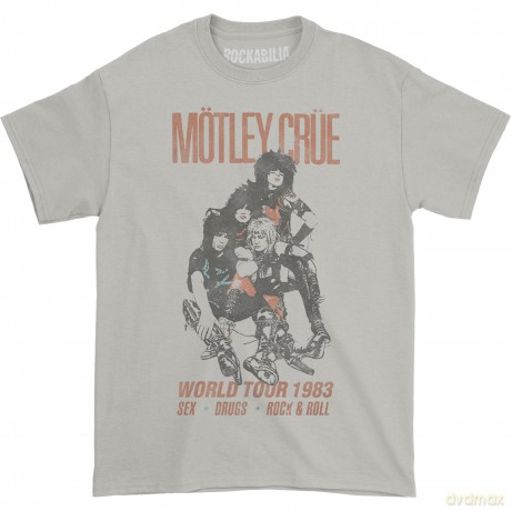 Motley Crue: Men's Tee: World Tour Vintage (Medium)