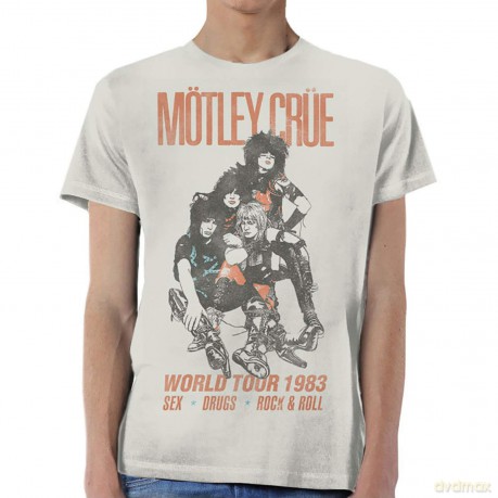 Motley Crue: Men's Tee: World Tour Vintage (XX-Large)