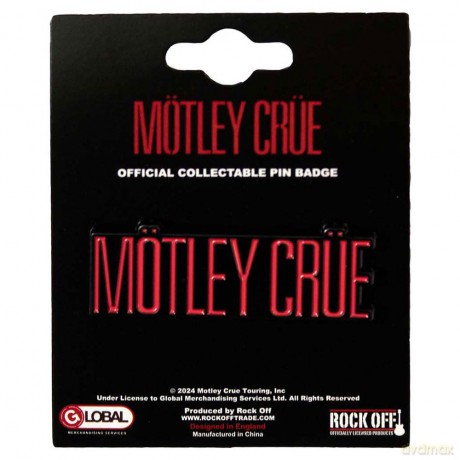 Motley Crue: Pin Badge: Logo