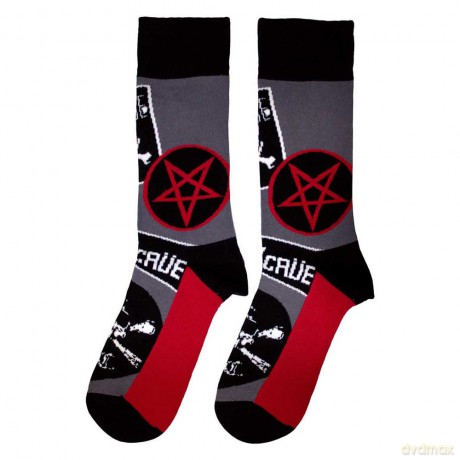 Motley Crue: Unisex Ankle Socks: Logos (Charcoal Grey) (UK Size 7 - 11)