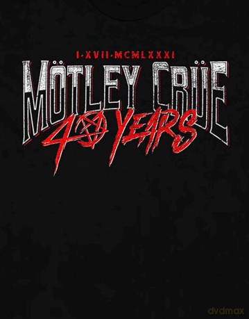 Motley Crue: Unisex T-Shirt: 40 Years (Black) (Small)