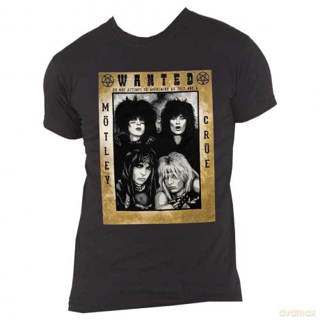 Motley Crue: Unisex T-Shirt: Buffalo (Black) (Medium)
