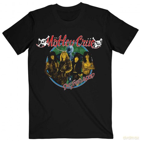 Motley Crue: Unisex T-Shirt: Dr Feelgood Circle Photo 1 (Black) (Back Print) (XX-Large)