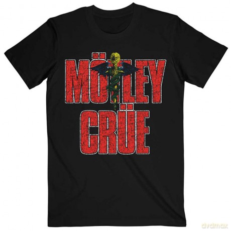 Motley Crue: Unisex T-Shirt: Dr Feelgood Since 1989 (Black) (Back Print) (Small)