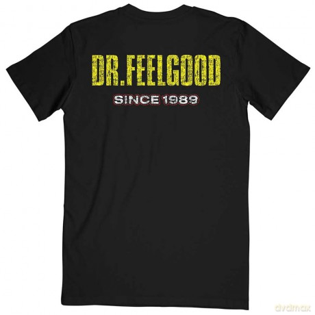 Motley Crue: Unisex T-Shirt: Dr Feelgood Since 1989 (Black) (Back Print) (Small)