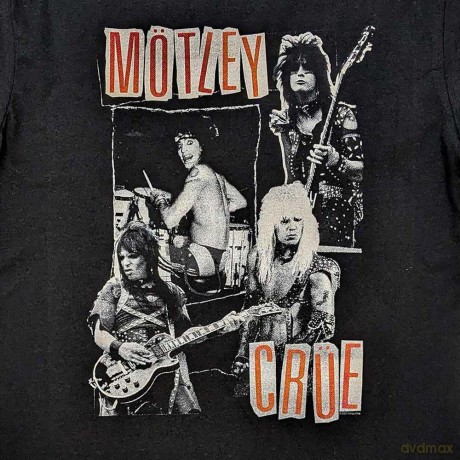 Motley Crue: Unisex T-Shirt: Vintage Punk Collage (Black) (X-Large)