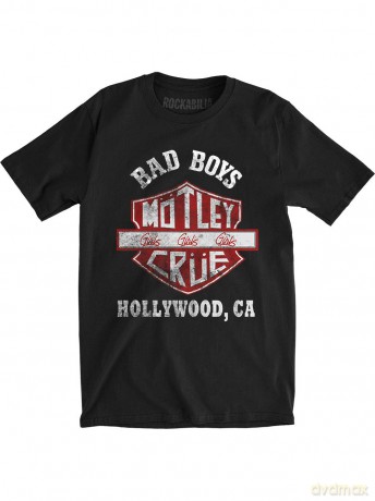 Motley Crue: Unisex Tee: Bad Boys Shield (Medium)