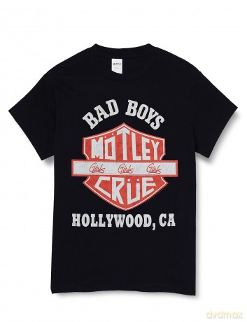 Motley Crue: Unisex Tee: Bad Boys Shield (Small)