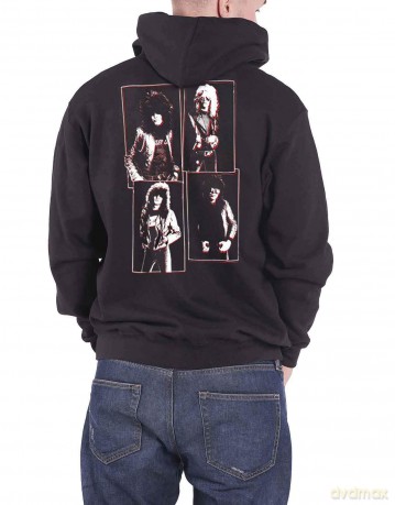 Motley Crue: Unisex Zipped Hoodie: 40 Years (Black) (Back Print) (Medium)