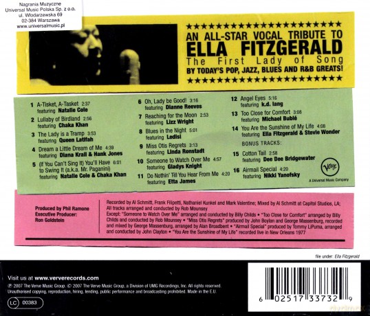 We All Love Ella:Celebrating The First L [CD]