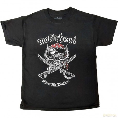 Motorhead: Kids T-Shirt: Shiver Me Timbers (Black) (12-13 Years)