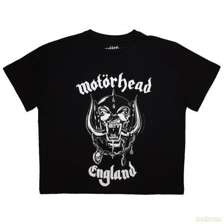 Motorhead: Ladies Crop Top: England (Black) (Large)