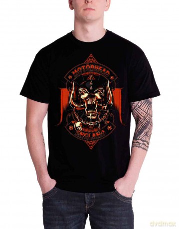 T-Shirt: Motorhead Men'S Tee: Orange Ace (Small)