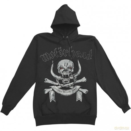 Motorhead: Men's Pullover Hoodie: March or Die (Large)