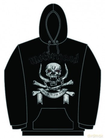 Motorhead: Men's Pullover Hoodie: March or Die (Medium)