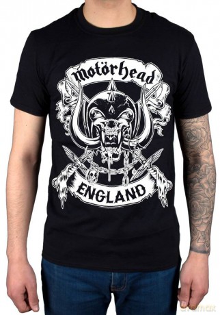 Motorhead: Men's Tee: Crossed Swords England Crest (X-Large)