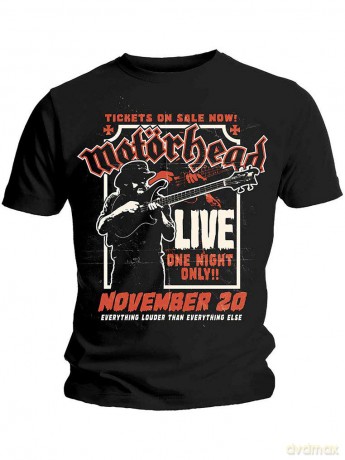 Motorhead: Men's Tee: Lemmy Firepower (Medium)