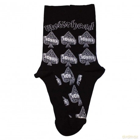 Motorhead: Unisex Ankle Socks: Ace Of Spades Repeat (Black) (UK Size 4 - 7)