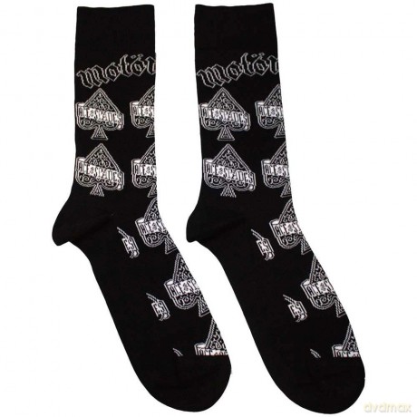 Motorhead: Unisex Ankle Socks: Ace Of Spades Repeat (Black) (UK Size 7 - 11)