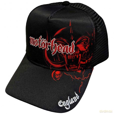 Motorhead: Unisex Mesh Back Cap: England Red Warpig (Black)