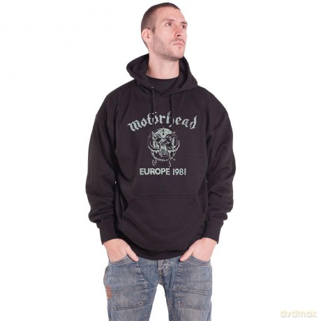 Motorhead: Unisex Pullover Hoodie: Europe '81 (Black) (Small)