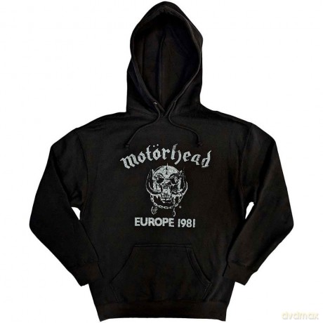 Motorhead: Unisex Pullover Hoodie: Europe '81 (Black) (X-Large)