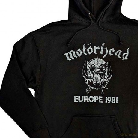 Motorhead: Unisex Pullover Hoodie: Europe '81 (Black) (XX-Large)