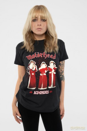 Motorhead: Unisex T-Shirt: Ace Of Spades Christmas (Black) (Large)