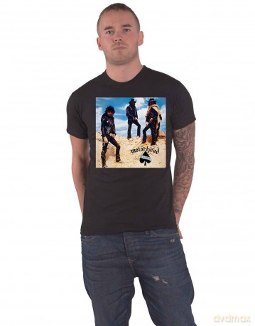 Motorhead: Unisex T-Shirt: Ace of Spades Track list (Black) (Back Print) (Small)