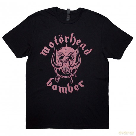 Motorhead: Unisex T-Shirt: Bomber Lyric (Black) (Back Print) (Large)