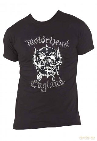 Motorhead: Unisex T-Shirt: England (Black) (Embellished) (Large)