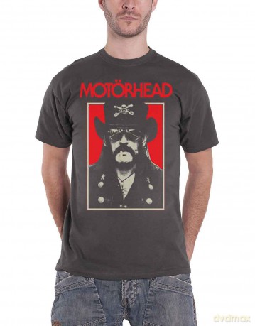 Motorhead: Unisex T-Shirt: Lemmy RJ (Charcoal Grey) (Medium)